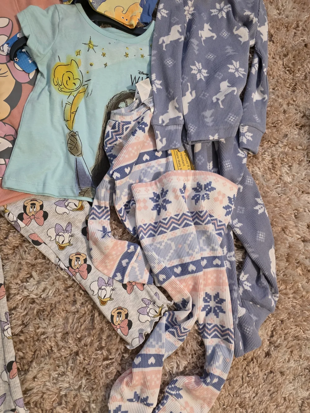 Kids Mixed Pajama Set - Blue, Red, Pink, Yellow, Light Blue